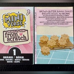 Brown butter, sunny cookies, Miniverse make it mini food from scratch series 1